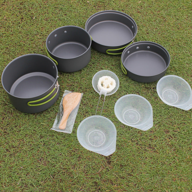 Portable Outdoor Camping Cookware Set For 2-3 People