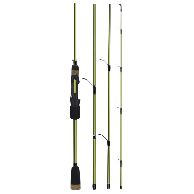 4-Section Carbon Telescopic Fishing Rod
