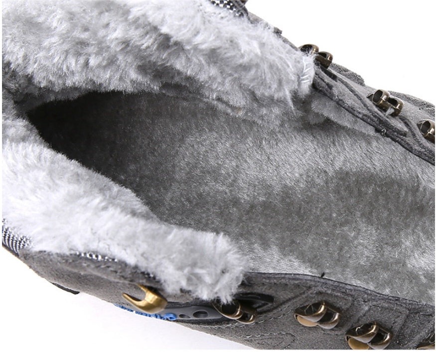 Warm Insulated Snow Boots for Outdoor Hiking