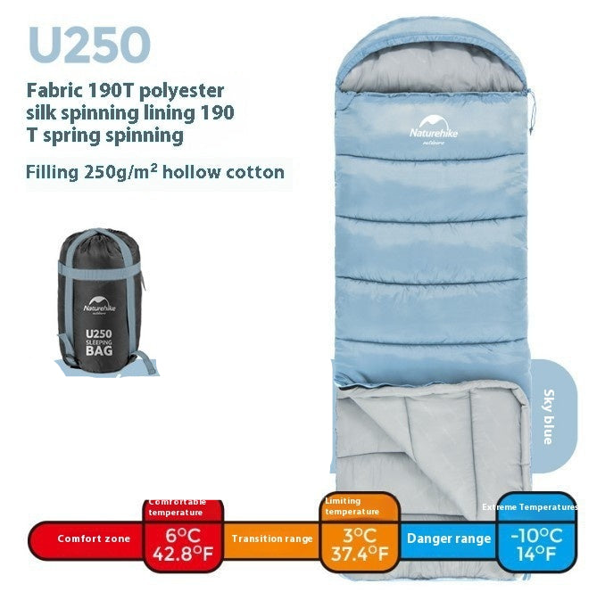 Warm Thickened Sleeping Bag for Self-Drive Camping Travel