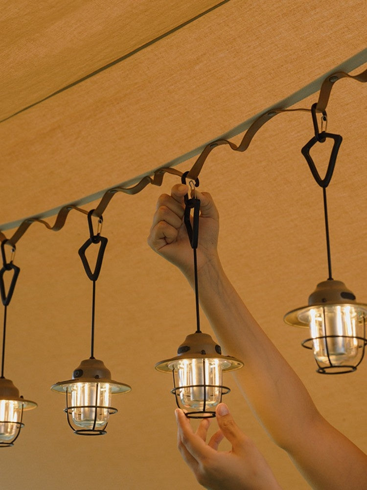 Shanqu Pine Cone Camping Lantern Chandelier for Outdoors