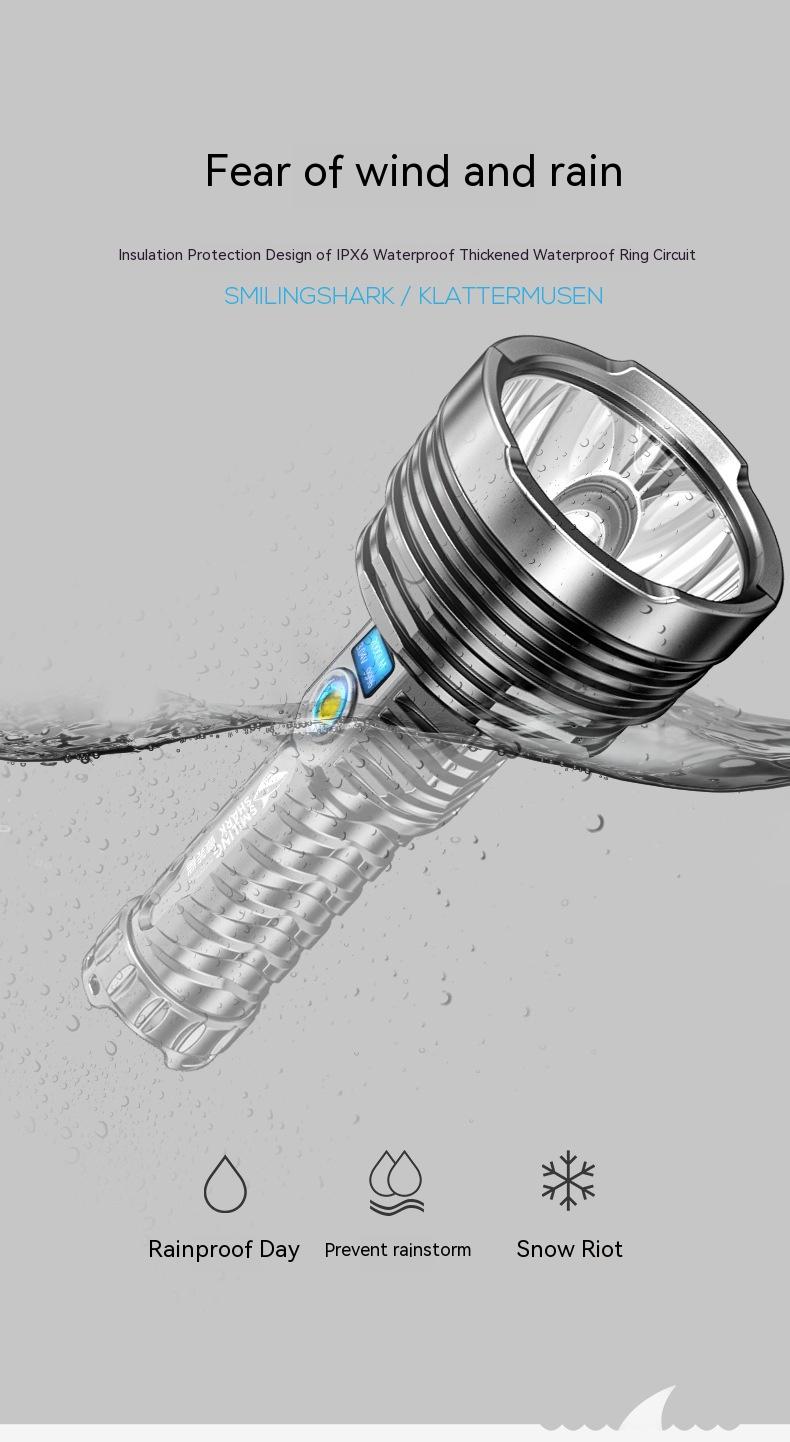 P90 Long-Range Waterproof Rechargeable Camping Flashlight