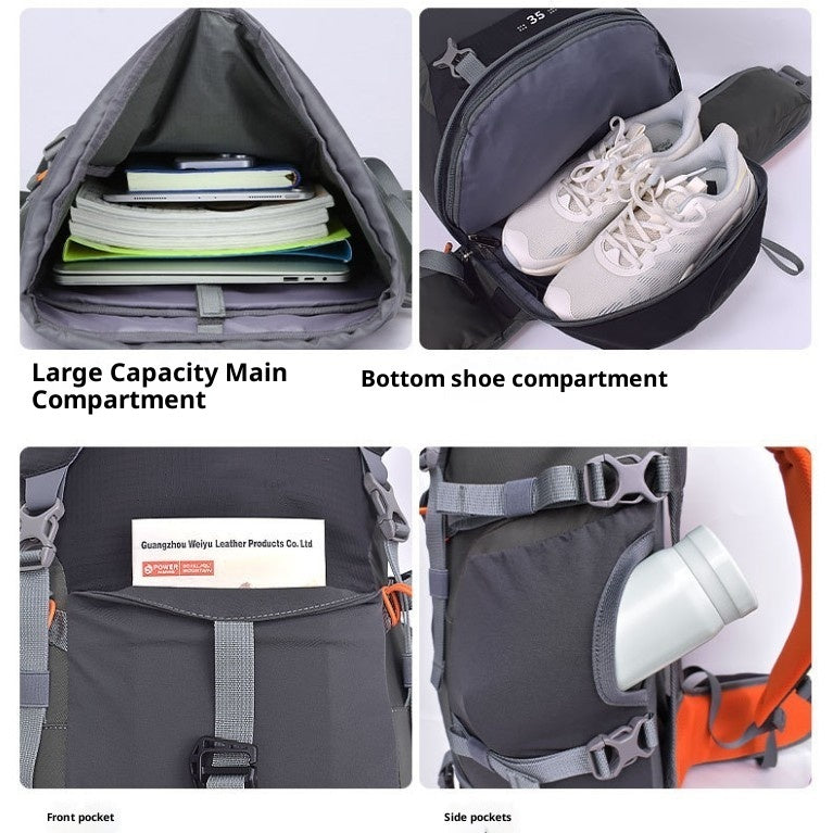 Large Capacity 9.2 gal Outdoor Hiking Backpack