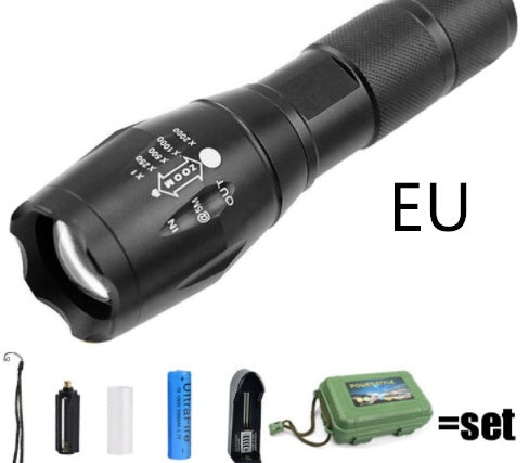 Rechargeable Tactical Super Bright Camping Flashlight