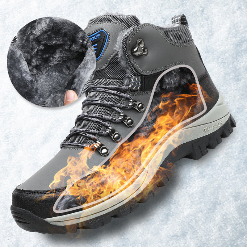 Men’s Warm Plush Winter Snow Ankle Hiking Boots