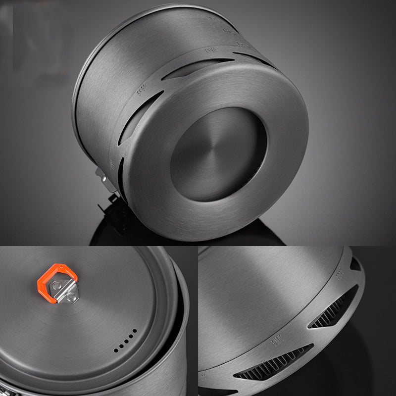 Alumina Heat-Exchange Camping Cookware Set for Outdoor Use