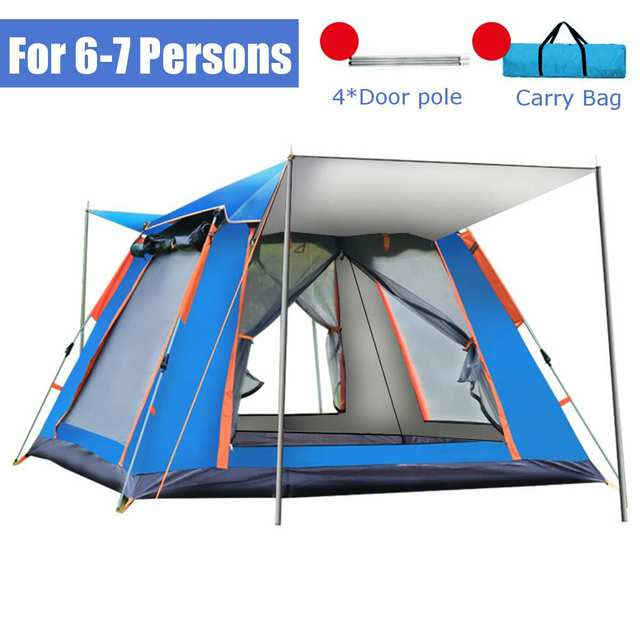 Double-Layer Waterproof Sunshade Outdoor Camping Tent