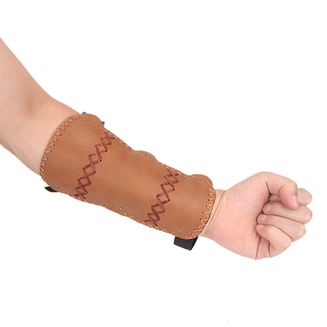 Krayney Youth Leather 3 Strap Archery Arm Guard