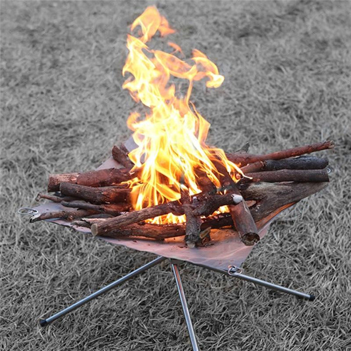 Portable Outdoor Grill With Fire Stand