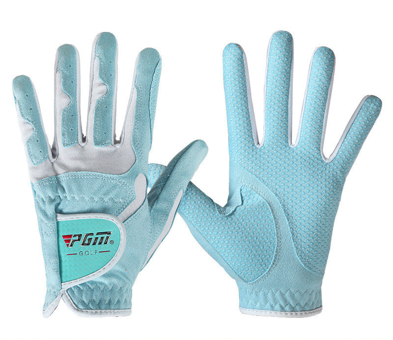 Golf Gloves with Non-Slip Grip Microfiber Cloth Set