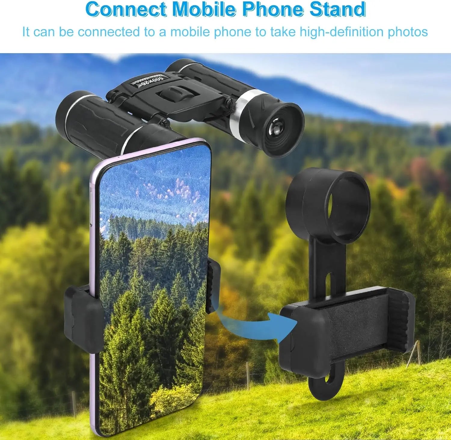 Portable HD Zoom Binoculars For Long Distance Outdoor Viewing