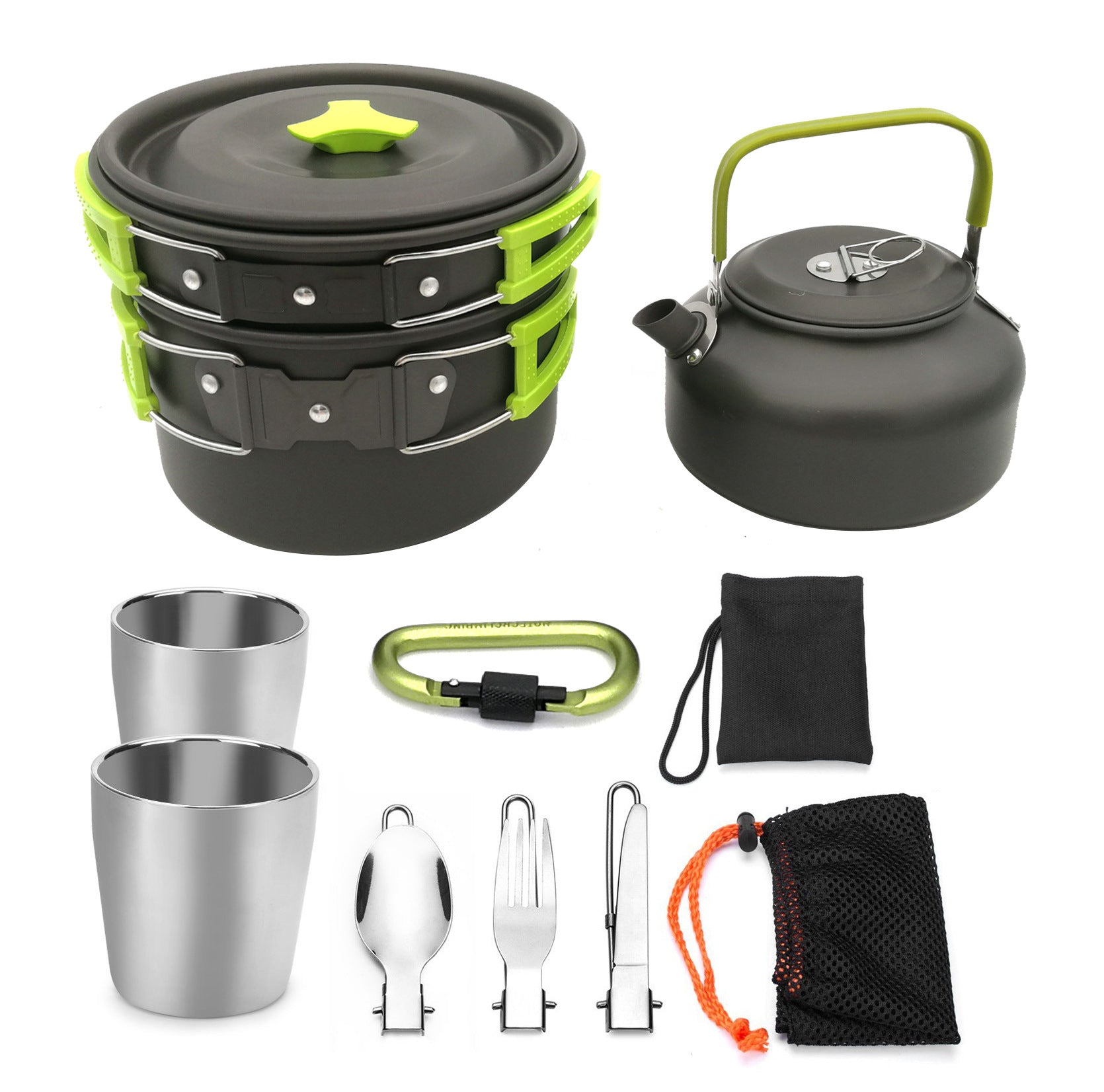 Outdoor Hiking Picnic Cookware and Cutlery Set