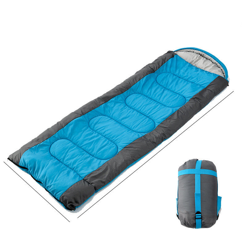 Hooded Envelope Sleeping Bag for Camping Comfort