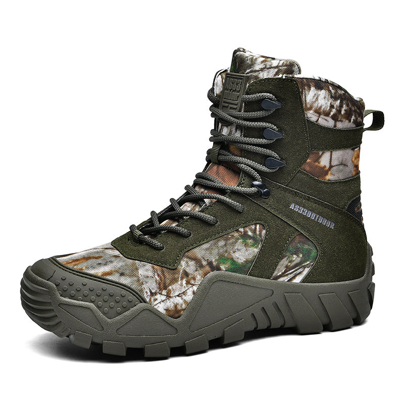 Tactical High-Top Outdoor Hiking Boots for Adventure