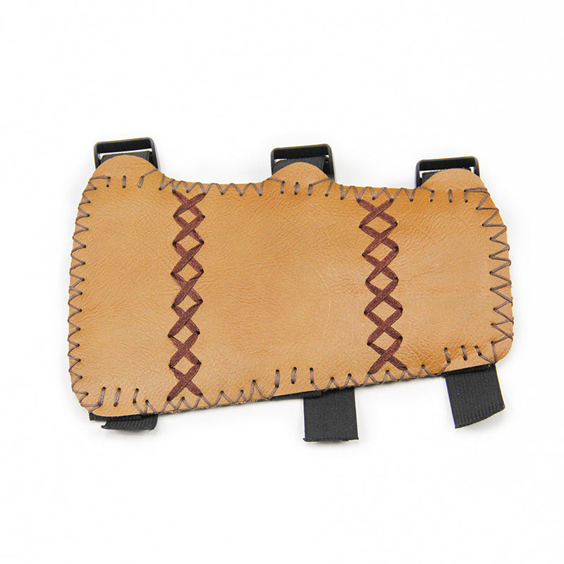 Krayney Youth Leather 3 Strap Archery Arm Guard