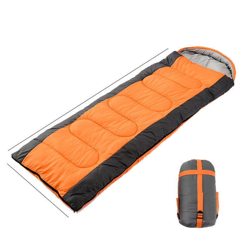 Hooded Envelope Sleeping Bag for Camping Comfort