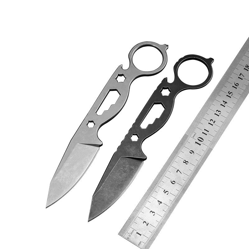 Small Straight Blade Survival Hunting Pocket Knife