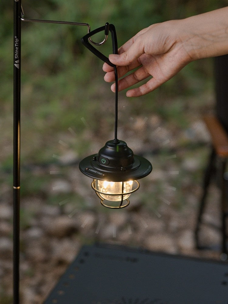 Shanqu Pine Cone Camping Lantern Chandelier for Outdoors