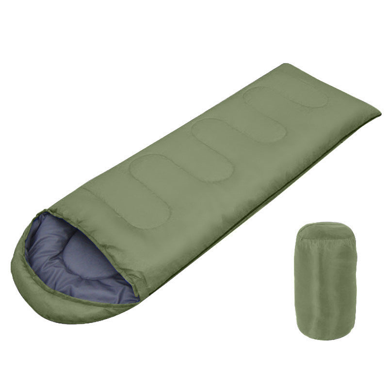Cotton-Insulated Envelope Winter Sleeping Bag for Outdoor Camping