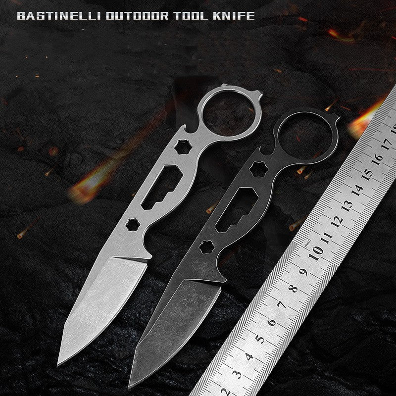Small Straight Blade Survival Hunting Pocket Knife