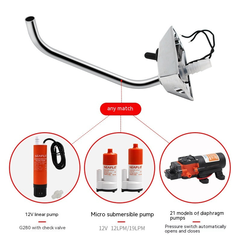 RV Rotating Faucet With Electronic Control