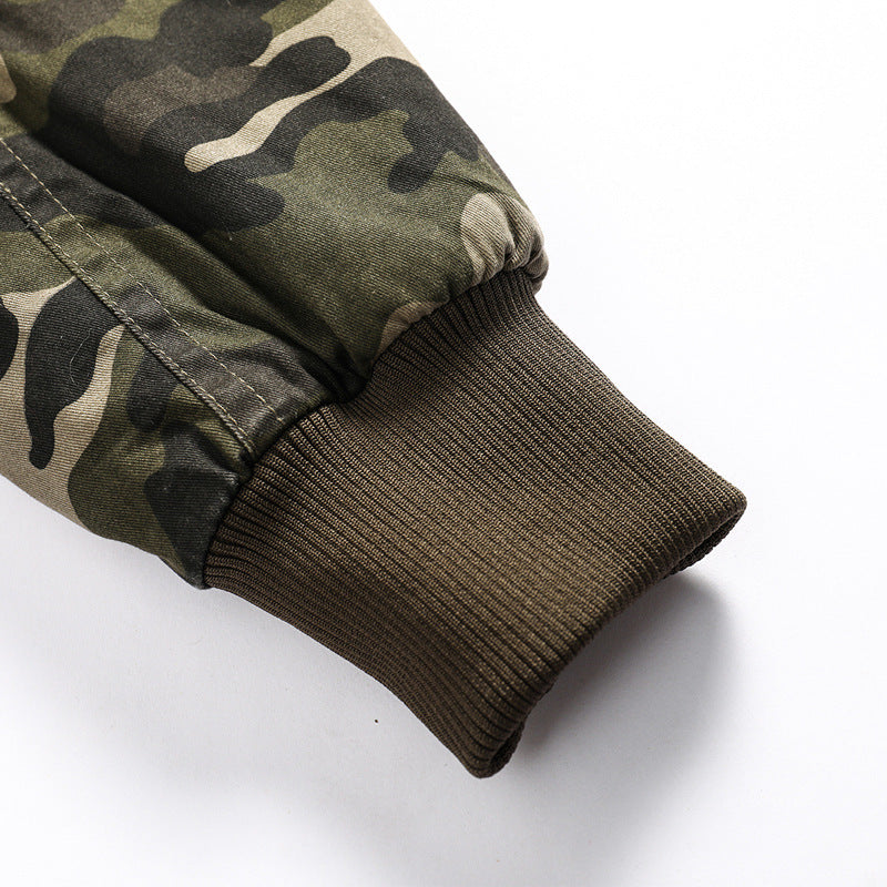 Casual Camouflage Print Men’s Outerwear Jacket