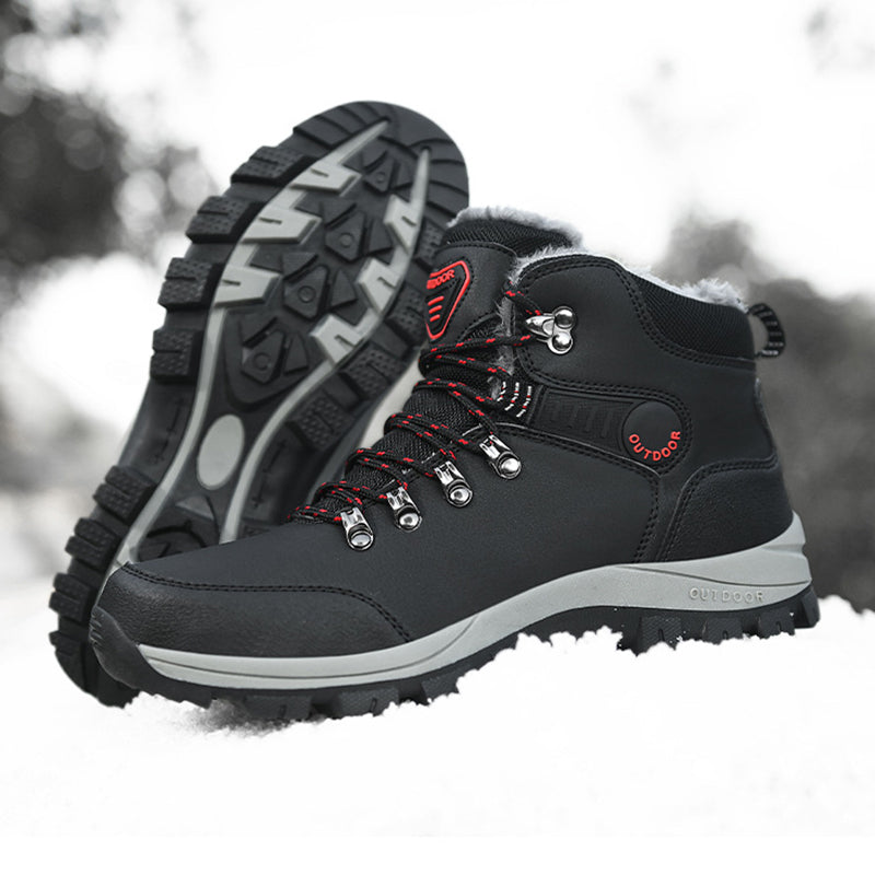 Men’s Warm Plush Winter Snow Ankle Hiking Boots