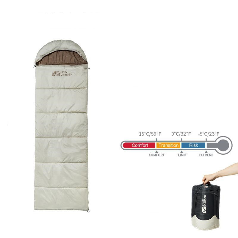 Thickened Winter Mummy Sleeping Bag for Camping