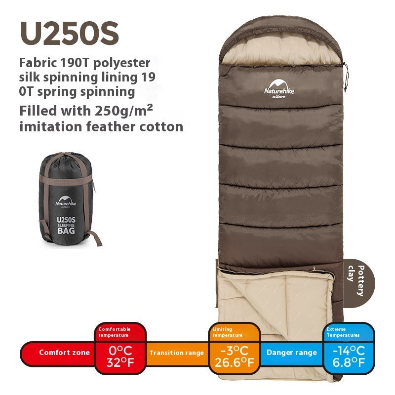 Warm Thickened Sleeping Bag for Self-Drive Camping Travel