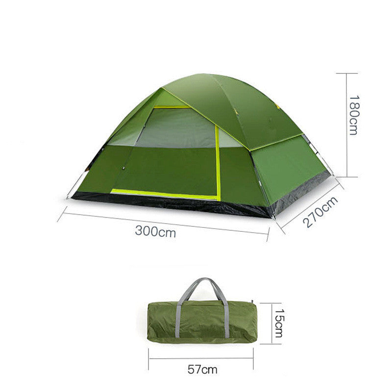Double-Layer Waterproof Sunshade Camping Tent for Outdoors