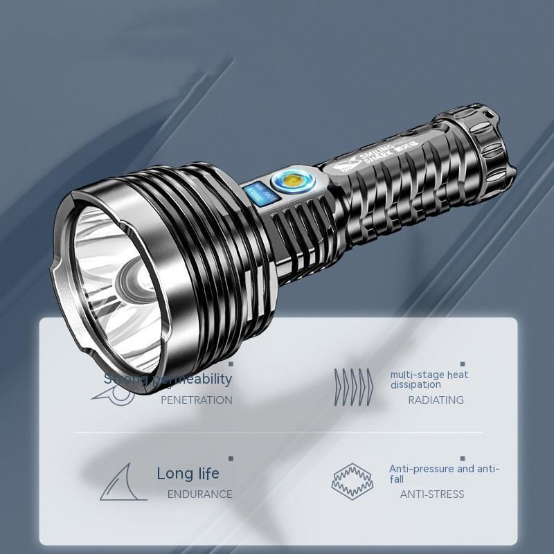 P90 Long-Range Waterproof Rechargeable Camping Flashlight