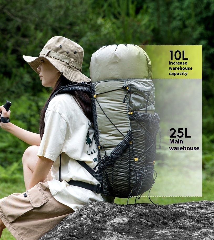 Outdoor Mountaineering Bag 9.2 gal Hiking Large Capacity Backpack