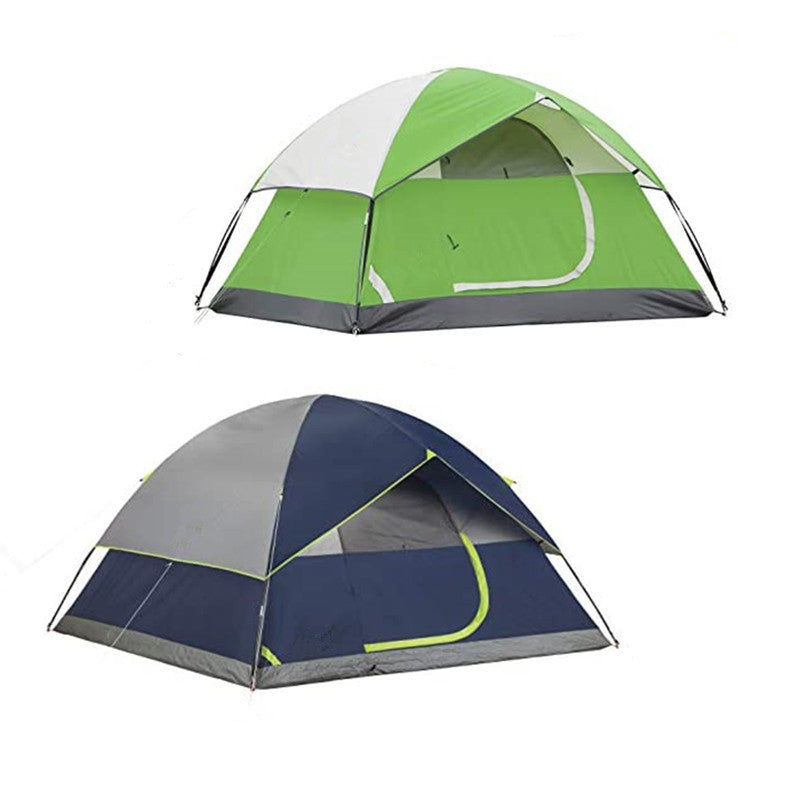 Double-Layer Waterproof Sunshade Camping Tent for Outdoors