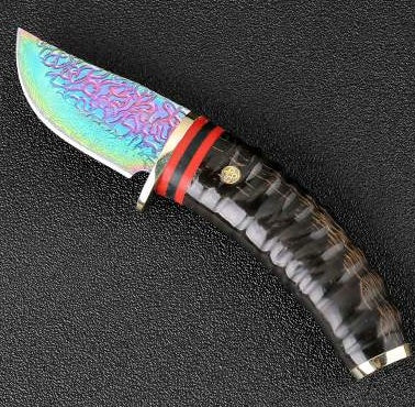 Forged VG10 Damascus Steel Outdoor Hunting Survival Knife