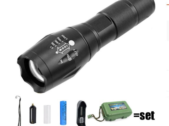 Rechargeable Tactical Super Bright Camping Flashlight