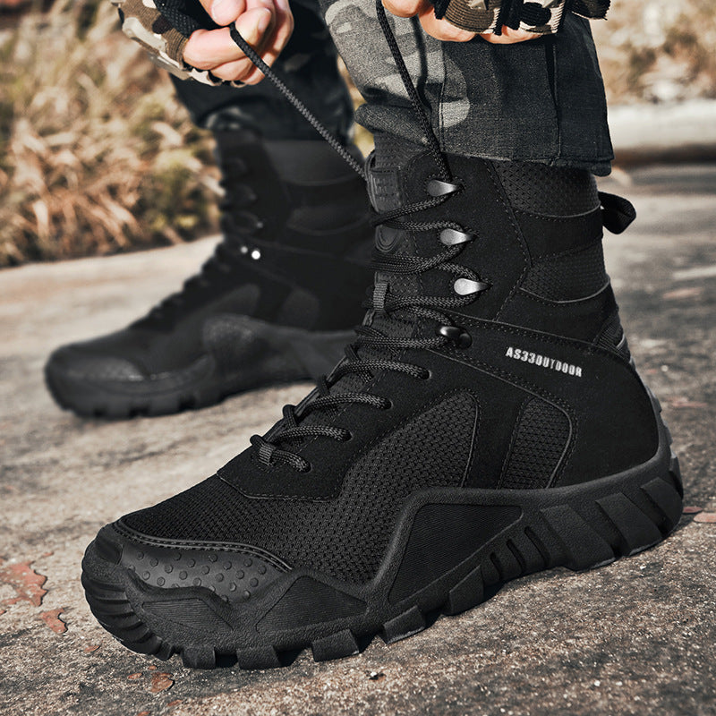 Tactical High-Top Outdoor Hiking Boots for Adventure