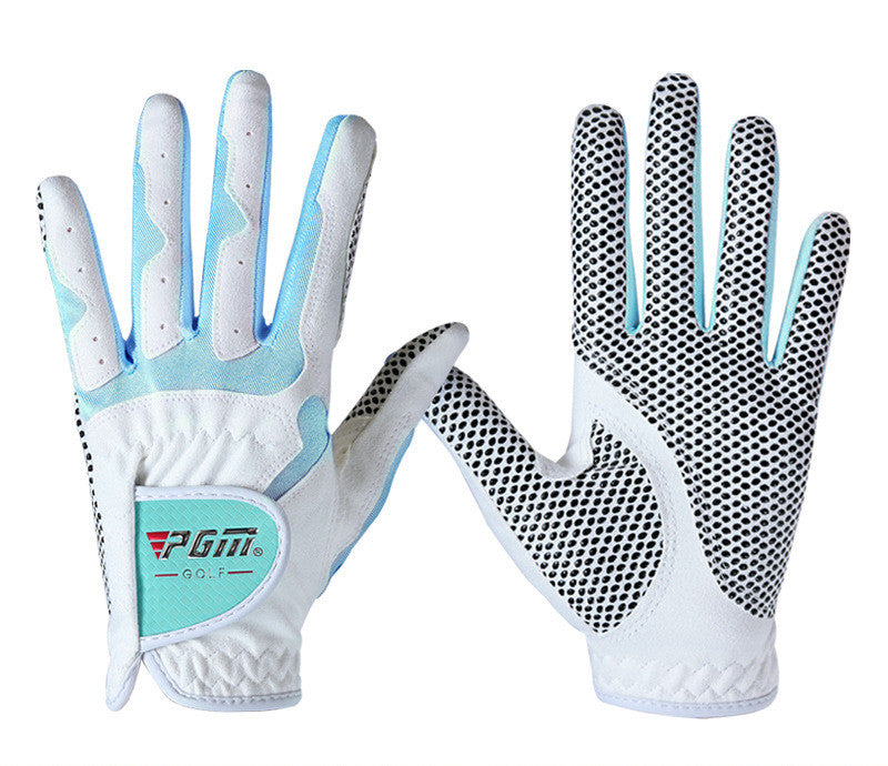 Golf Gloves with Non-Slip Grip Microfiber Cloth Set