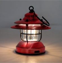 Retro USB Rechargeable Camping Lantern for Outdoor Use