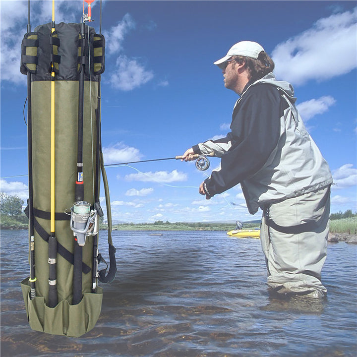 Cylindrical Fishing Rod Gear Bag
