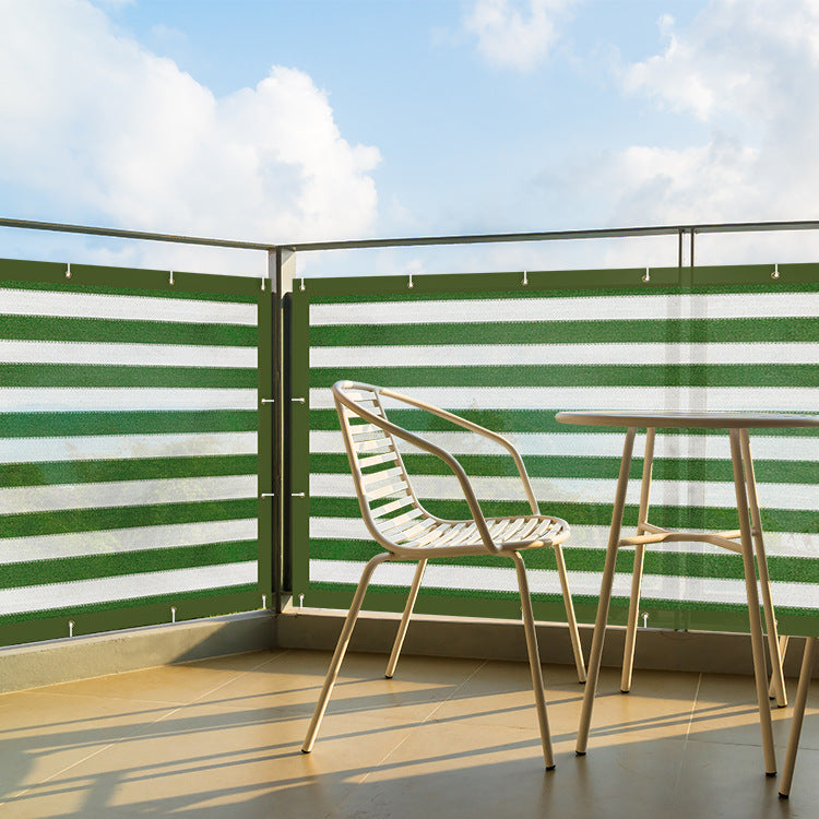 Striped Privacy Shade Net For Balcony Camping RV Pool