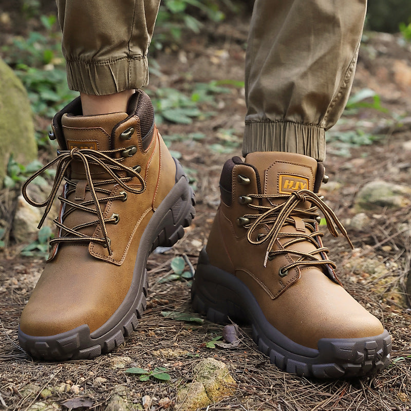 High-Top Hiking Boots for Outdoor Training Comfort