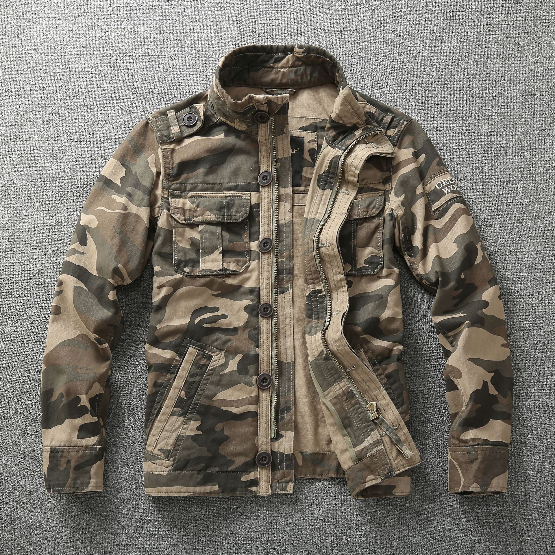 Men’s Autumn Camouflage Work Jacket for Outdoor Wear