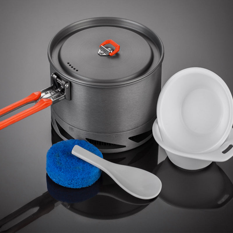 Alumina Heat-Exchange Camping Cookware Set for Outdoor Use