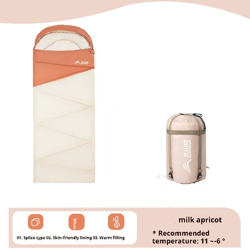 Thickened Outdoor Camping Sleeping Bag For Cold Weather