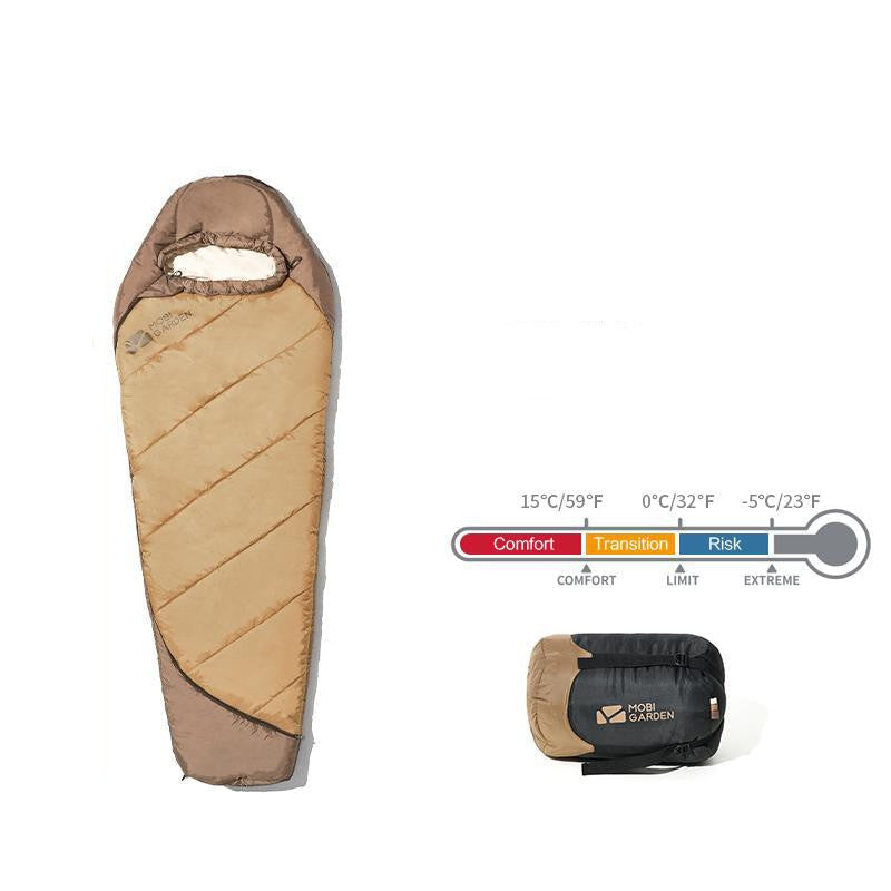 Thickened Winter Mummy Sleeping Bag for Camping