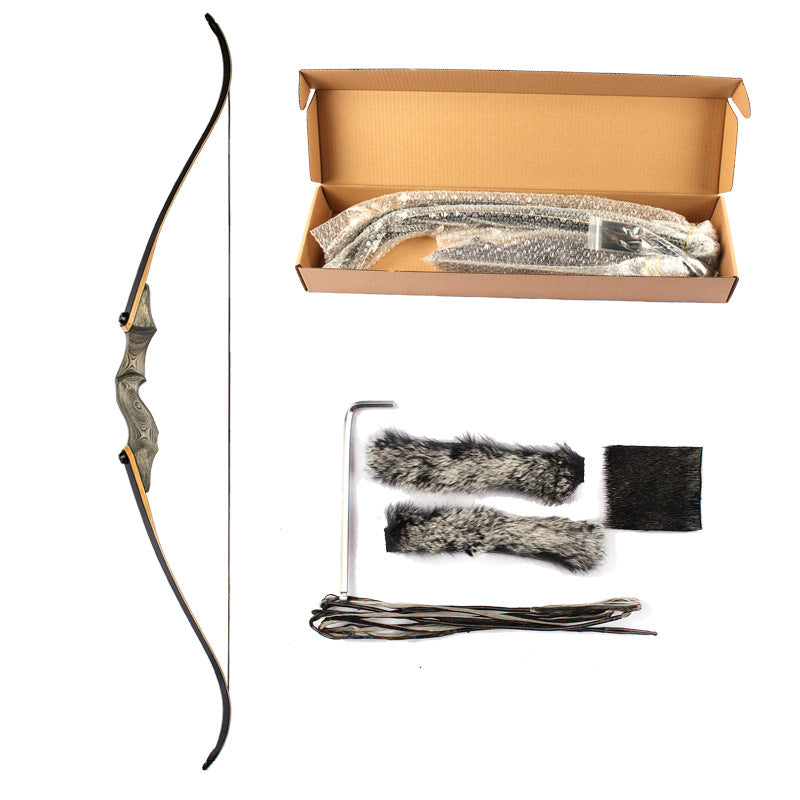 Traditional American Hunting Recurve Bow And Arrow