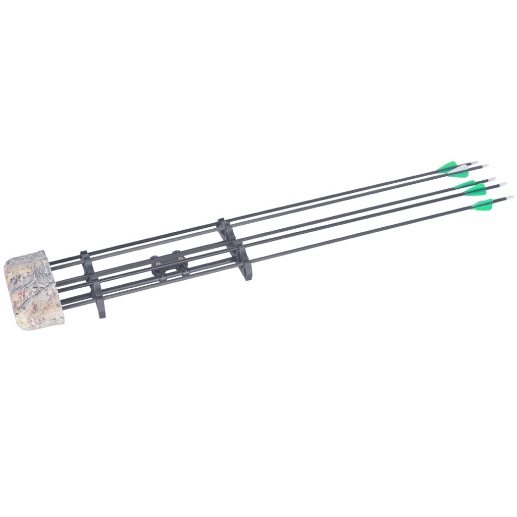 Black Camo Archery Quiver With Five Arrows