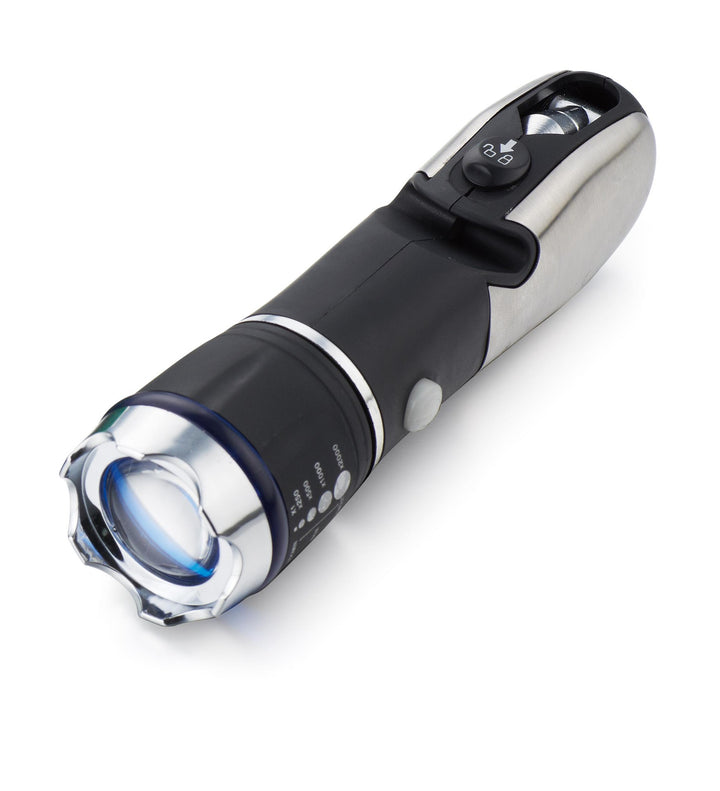 Multi-Function LED Camping Flashlight with Escape Hammer Tool