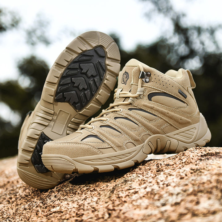 Men’s High-Top Martin Hiking Boots for Outdoors