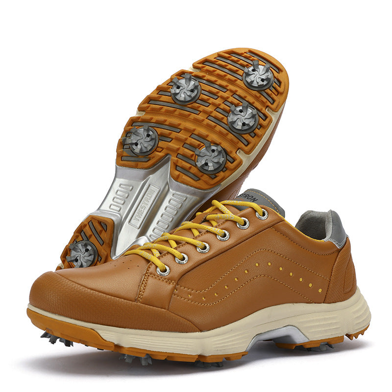 Plus Size Spiked Men’s Golf Shoes for Stability